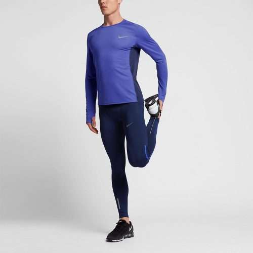 Original Mens Nike Dry Miler Long sleeved Running Top 833593 452 Size Extra Large