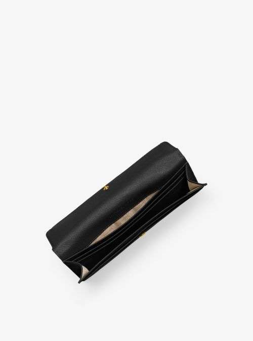 Original Brand New MICHAEL KORS Jet Set Travel Flat Saffiano Leather Wallet Choose from Tan or Black