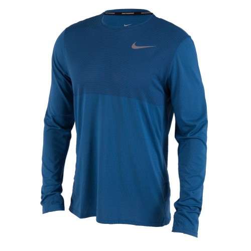 Original Mens Nike Dry Fit Long sleeved Running Top blue 833585 457 Size Extra Large