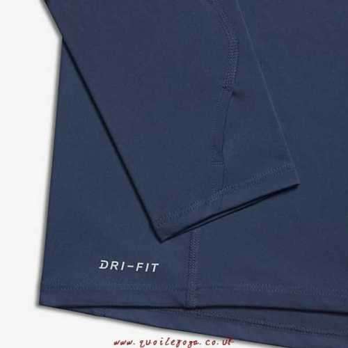 Original Mens NIKE DRYFIT RUNNING Long Sleeve SHIRT Blue 683570 410 Extra Large