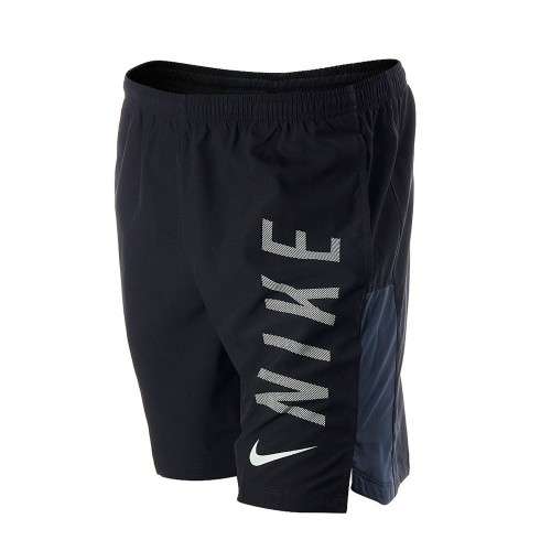 Original Nike Mens Flex Challenger Running Shorts Black/Thunder Blue 856875 010 Size Medium