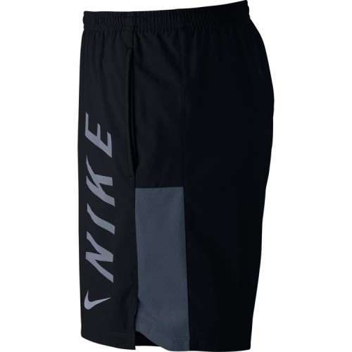 Original Nike Mens Flex Challenger Running Shorts Black/Thunder Blue 856875 010 Size Medium
