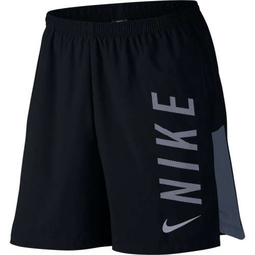 Original Nike Mens Flex Challenger Running Shorts Black/Thunder Blue 856875 010 Size Medium