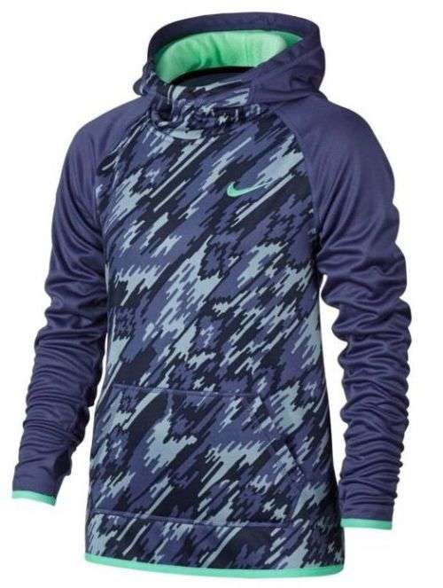 Original Nike Youth Girls Therma Training Hoodie Purple 806015 508 Size Medium