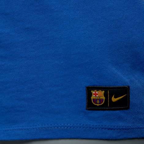 Original Mens Nike T-Shirt FC Barcelona Tee Crest 832658 480 Size Extra Large