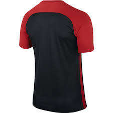 Original Mens Nike INTER STRIPE JERSEY UNIVERSITY RED/BLACK 832976 657 Size XL