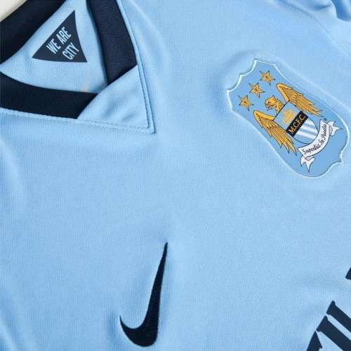 Original Mens Nike MANCHESTER CITY HOME STADIUM 2014/2015 SOCCER JERSEY 611050 489 Size XL