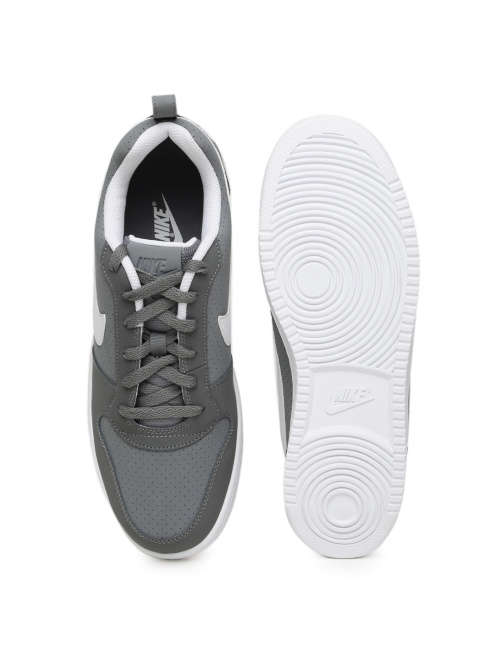 Original Mens Nike Court Borough LOW 838937 011 Cool Grey/White Size UK 9.5 (SA 9.5)