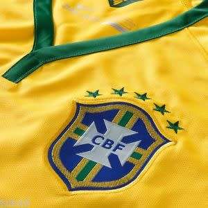 Original Mens Nike Brazil World Cup 2014 Football Jersey Home 575280 703 Size XXL