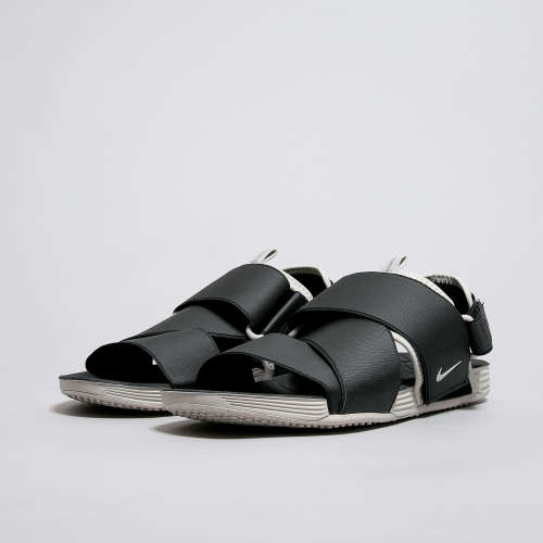 Original Mens NIKE Air Solarsoft Zig Zag Sandals In Black 579912 001 UK Size 9 (SA 9)