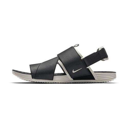 Original Mens NIKE Air Solarsoft Zig Zag Sandals In Black 579912 001 UK Size 9 (SA 9)