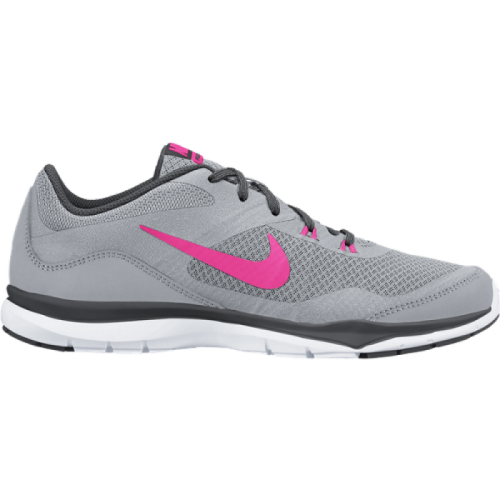Original Women's NIKE Flex Trainer 5 Training Shoe Wolf Grey/Hyper Pink 724858 017 UK Size 5 (SA 5)
