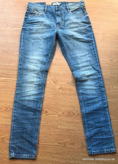 Original Mens POLO TYLER JEANS Tapered Leg W36 L32