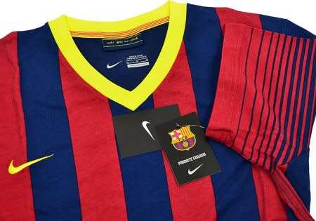 Original Mens Nike FC BARCELONA FOOTBALL JERSEY 532828 410 Size XXL