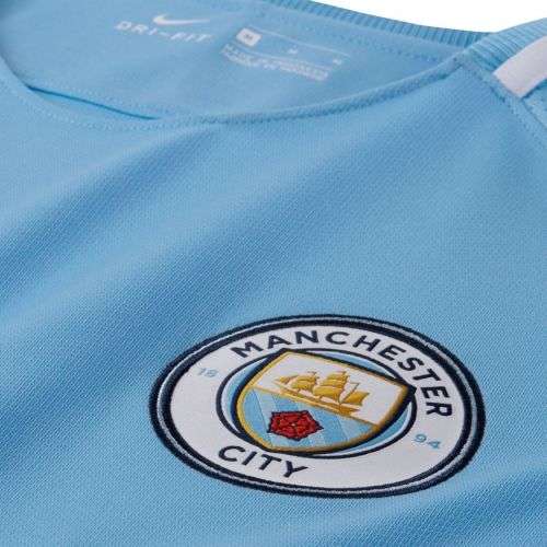 Original Mens Nike MANCHESTER CITY HOME 2017/18 SOCCER JERSEY 847261 489 Size XXL