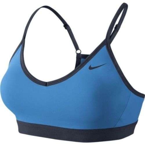 Original Womens NIKE Indy Pro Clothing Blue Light Photo /Obsidian Size Medium