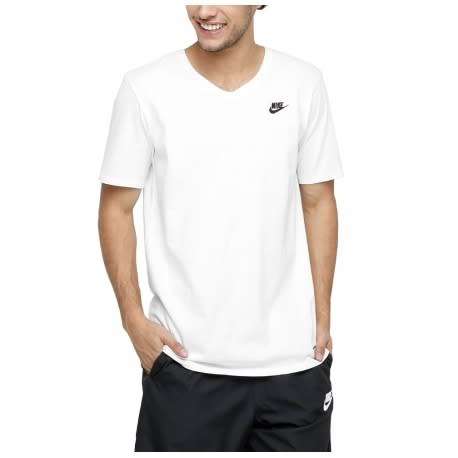 Original Nike Mens Sportswear Short Sleeve Athletic Casual T-Shirt White 827023 100 Size Medium