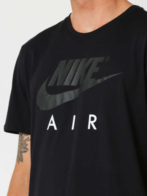 Original Mens Nike Sportswear AIR 3 Short Sleeve T-Shirt in Black 891426 027 Size XL
