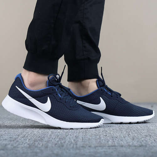 Original Mens Nike Tanjun Shoes MIDNIGHT NAVY 812654 414 Size UK 11.5 (SA 11.5)