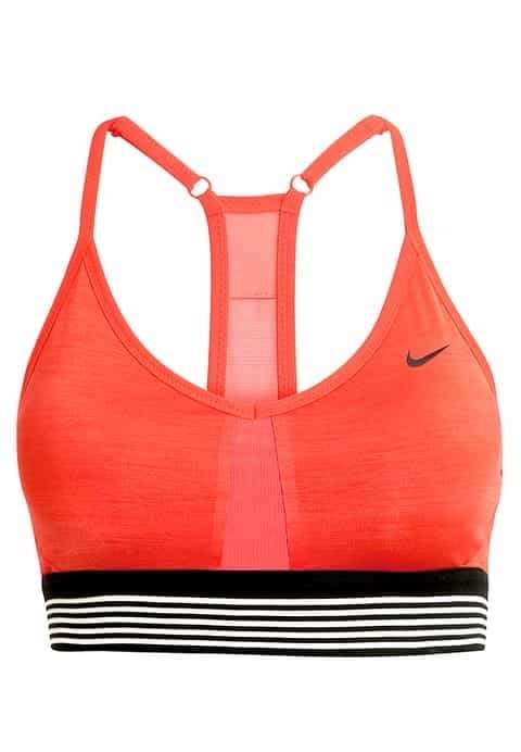 Original Womens NIKE Indy Cooling Sports Bra - Orange/black 832092 852 Size Large