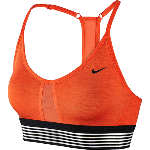 Original Womens NIKE Indy Cooling Sports Bra - Orange/black 832092 852 Size Large