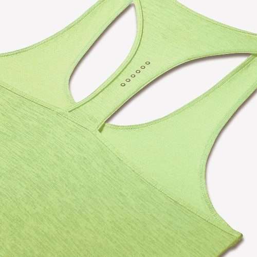 Original Womens Nike Breathe Cool Running Tank Barely Volt 831782 701 Size Medium