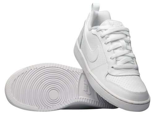 Original Mens Nike Court Borough LOW 838937 111 White Size UK 12 (SA 12)