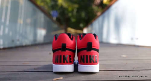 Original Mens Nike Court Borough MID 838938 061 Black/Action Red Size UK 11 (SA 11)