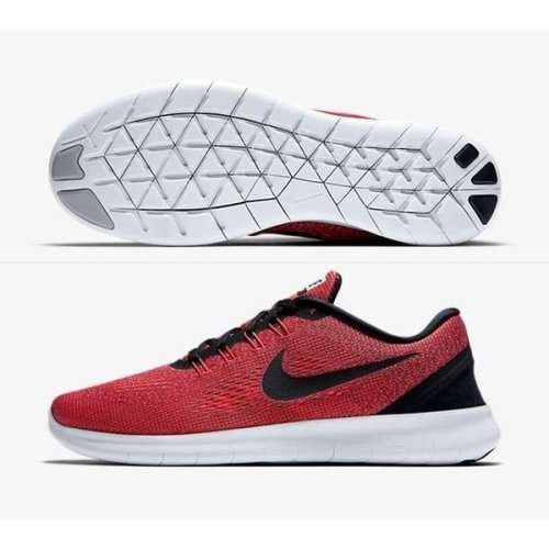 Original Mens Nike Free RN 831508 803 Hyper Orange/ Black Ocean UK 10 (SA 10)