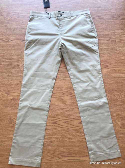 Original Mens POLO Soft Chino Stone Slim Fit Size 36