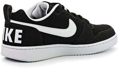 Original Mens Nike Court Borough LOW 838937 010 Black /White Size UK 11 (SA 11)