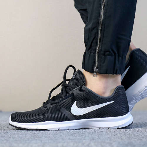 Original Women's Nike Flex Bijoux Black White/Anthracite 881863 001 Size UK 4 (SA 4)