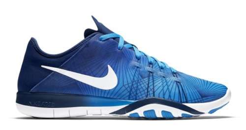 Original Women's Nike Free TR 6 Print Training Shoe Blue Glow/ White 833424 400 Size UK 5 (SA 5)