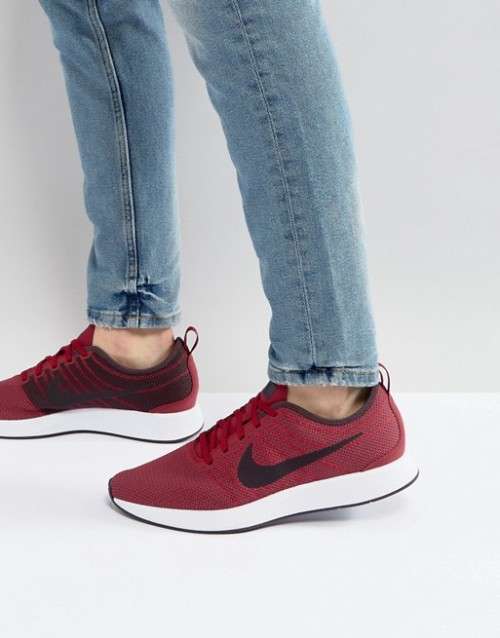 Original Mens Nike DUALTONE RACER NOBLE RED/ WINE 918227 602 UK Size 12 (SA 12)