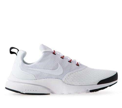 Original Mens Nike PRESTO FLY 908019 101 WHITE/ WHITE-BLACK UK Size 10 (SA 10)