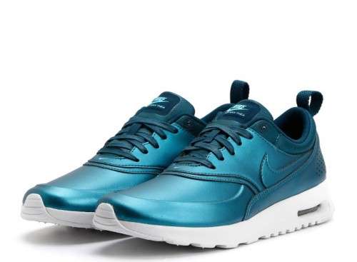 Original Women's NIKE AIR MAX THEA SE METALLIC DARK SEA 861674 901 Size UK 5 (SA 5)