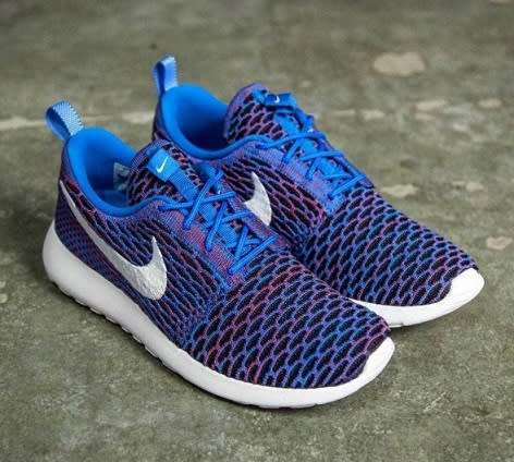 Original Women's NIKE ROSHE ONE FLYKNIT PHOTO BLUE 704927 404 UK Size 5.5 (SA 5.5)