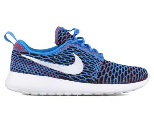 Original Women's NIKE ROSHE ONE FLYKNIT PHOTO BLUE 704927 404 UK Size 5.5 (SA 5.5)