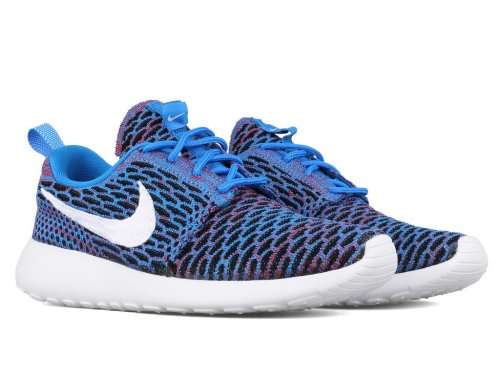 Original Women's NIKE ROSHE ONE FLYKNIT PHOTO BLUE 704927 404 UK Size 5.5 (SA 5.5)