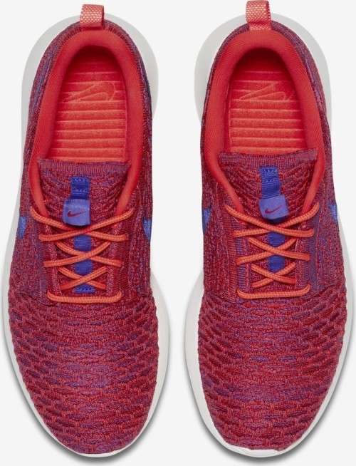 Original Women's NIKE ROSHE ONE FLYKNIT BRIGHT CRIMSON / UNI RED 704927 602 UK Size 4.5 (SA 4.5)