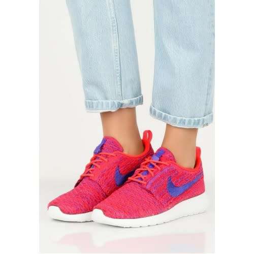 Original Women's NIKE ROSHE ONE FLYKNIT BRIGHT CRIMSON / UNI RED 704927 602 UK Size 4.5 (SA 4.5)