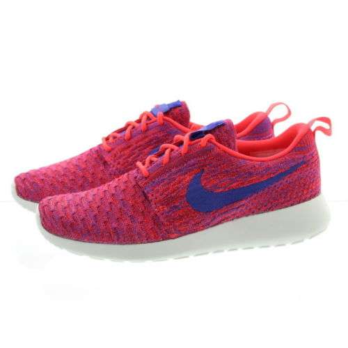 Original Women's NIKE ROSHE ONE FLYKNIT BRIGHT CRIMSON / UNI RED 704927 602 UK Size 4.5 (SA 4.5)