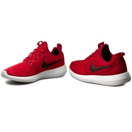 Original Mens NIKE ROSHE TWO GYM RED/ BLACK 844656 600 Size UK 9 (SA 9)