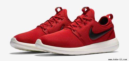 Original Mens NIKE ROSHE TWO GYM RED/ BLACK 844656 600 Size UK 9 (SA 9)