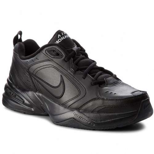 Original Mens NIKE Air MONARCH IV Black/Black 415445 001 Size UK 10.5 (SA 10.5)