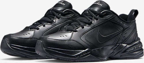 Original Mens NIKE Air MONARCH IV Black/Black 415445 001 Size UK 10.5 (SA 10.5)