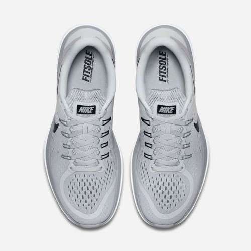 Original Mens Nike Flex 2017 RN Running Grey Platinum Black 898457 002 Size UK 10.5 (SA 10.5)
