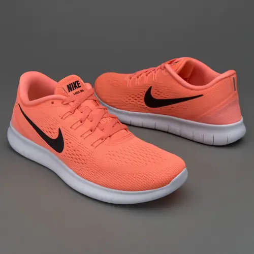 Original Women's Nike FREE RN BRIGHT MANGO/ BLACK SUNSET 831509 802 Size UK 5.5 (SA 5.5)