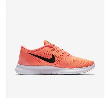 Original Women's Nike FREE RN BRIGHT MANGO/ BLACK SUNSET 831509 802 Size UK 5.5 (SA 5.5)