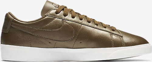 Original Womens NIKE Blazer LOW LE (latest) METALLIC FIELD AA3961 900 Size UK 5 (SA 5)